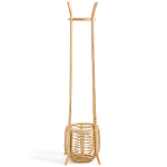 Напольная вешалка с корзиной из ротанга Trina Wicker Floor Hanger варинант исполнения - 3 | Loft Concept в Воронеже