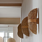 Бра плетеное из ротанга Chainmail варинант исполнения - 1 | Loft Concept в Воронеже