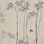 Обои ручная роспись Distant Bamboo Special Colourway on white dyed paper варинант исполнения - 1 | Loft Concept в Воронеже