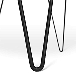 Стол журнальный c круглой столешницей из стекла серого цвета Gray and Gold Marble варинант исполнения - 6 | Loft Concept в Воронеже