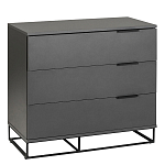 Комод цвета графит с 3-мя ящиками Strict Lines  варинант исполнения - 1 | Loft Concept в Воронеже