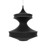 Подвесной вязаный черный светильник «Моника» варинант исполнения - 1 | Loft Concept в Воронеже