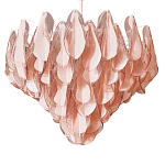 Люстра из стекляных розовых лепестков Petalled Illuminator варинант исполнения - 3 | Loft Concept в Воронеже