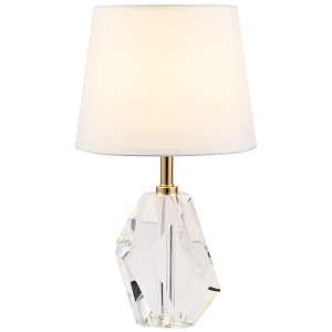 Настольная лампа с основанием из хрусталя Manlio Crystal Lampshade Table Lamp
