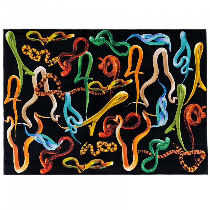 Ковер Seletti Rectangular Rug Snakes Мульти Ковер Seletti Rectangular Rug Snakes Мульти в Воронеже | Loft Concept