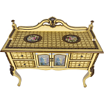 Комод деревянный Illustration of flowers варинант исполнения - 2 | Loft Concept в Воронеже