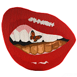 Картина вышивка бисером Grill Cut Out With Butterfly варинант исполнения - 1 | Loft Concept в Воронеже