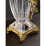 Ваза из прозрачного стекла с бронзовой вставкой в виде цветущей ветви Eden Garden porcelain and bronze варинант исполнения - 4 | Loft Concept в Воронеже