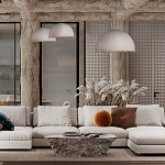 Подвесной светильник в форме купола белого цвета с ажурной бахромой Tactile Line варинант исполнения - 12 | Loft Concept в Воронеже