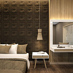 Гипсовая 3D Панель M-106 варинант исполнения - 1 | Loft Concept в Воронеже