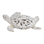 Статуэтка черепаха с ажурным панцирем и детализированной текстурой в белом цвете Marine Accessories варинант исполнения - 1 | Loft Concept в Воронеже