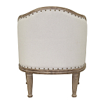 Кресло низкое с мягкой обивкой из льна на 4-х деревянных ножках Emile Armchair beige варинант исполнения - 2 | Loft Concept в Воронеже