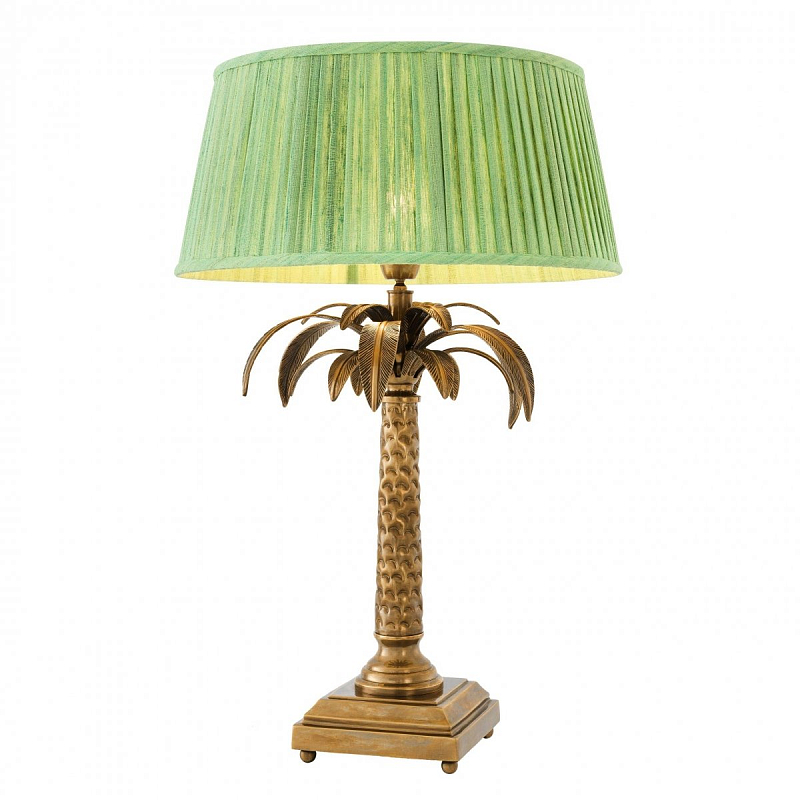 Настольная лампа Eichholtz Table Lamp Oceania Латунь Античная полированная Зеленый Настольная лампа Eichholtz Table Lamp Oceania Латунь Античная полированная Зеленый в Воронеже | Loft Concept