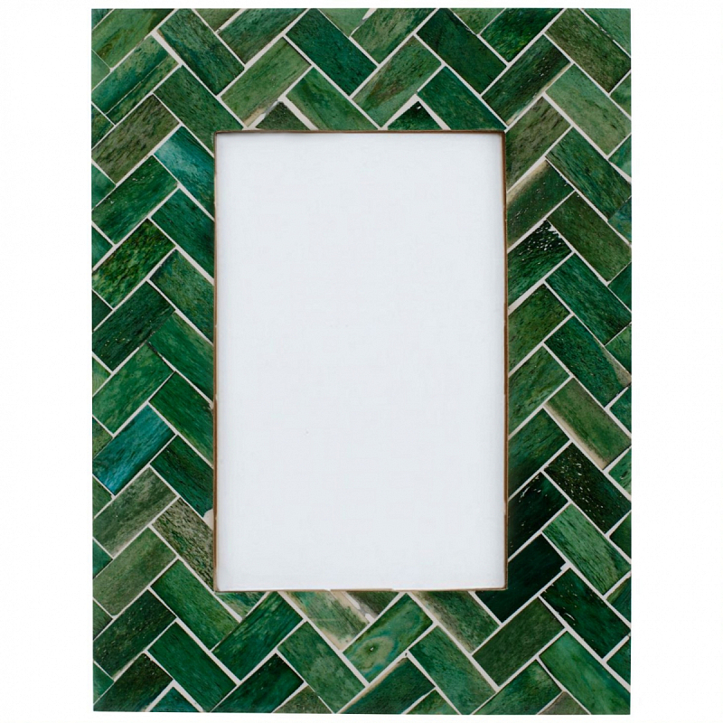 Фоторамка кость Green Indian Bone Inlay photo frame Зеленый Фоторамка кость Green Indian Bone Inlay photo frame Зеленый в Воронеже | Loft Concept