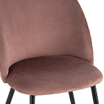 Мягкий стул в велюре пыльно-розового цвета Miruna Chair варинант исполнения - 6 | Loft Concept в Воронеже