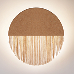 Бра круглое натуральная пробка с бахромой Natural Cork варинант исполнения - 3 | Loft Concept в Воронеже
