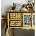 Комод деревянный Illustration of flowers варинант исполнения - 5 | Loft Concept в Воронеже