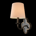 Бра с белым текстильным абажуром и фигурным основанием с зеркальной вставкой Vitorino варинант исполнения - 15 | Loft Concept в Воронеже