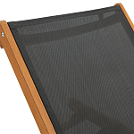 Шезлонг из текстиля и эвкалипта Power of Nature варинант исполнения - 5 | Loft Concept в Воронеже