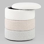 Пуф Three Colors в ткани букле из трех цветов  варинант исполнения - 3 | Loft Concept в Воронеже