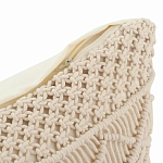 Чехол на подушку с макраме бежевого цвета Macrame варинант исполнения - 3 | Loft Concept в Воронеже