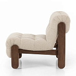 Кресло с деревянным каркасом и обивкой из ткани букле Medieval Furniture варинант исполнения - 1 | Loft Concept в Воронеже