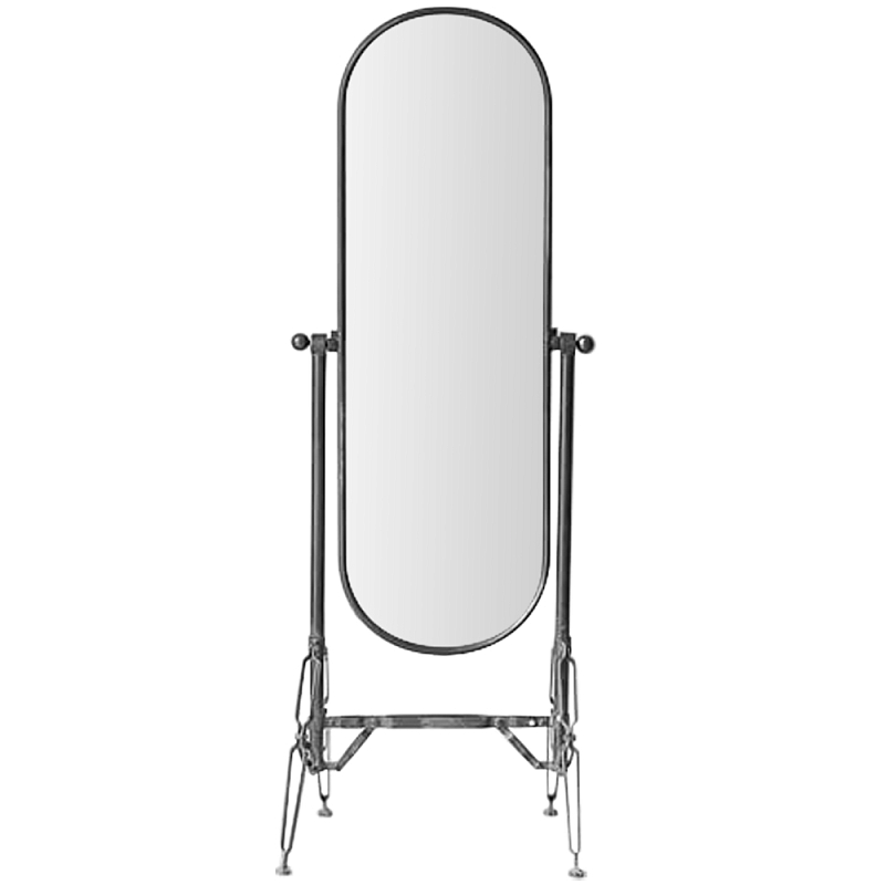 Напольное зеркало Malgier Vintage Metal Mirror Черный Напольное зеркало Malgier Vintage Metal Mirror Черный в Воронеже | Loft Concept