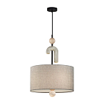 Люстра с серым тканевым плафоном Flourish варинант исполнения - 2 | Loft Concept в Воронеже