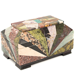 Шкатулка из натурального камня змеевик Stone Casket варинант исполнения - 2 | Loft Concept в Воронеже