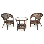 Комплект уличной мебели Angela Dark Brown варинант исполнения - 1 | Loft Concept в Воронеже