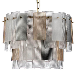 Люстра Honey Hive с Цветным рельефным стеклом