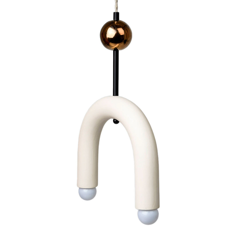 Подвесной светильник MOROSHKA arc [white] Белый Бронза в Воронеже | Loft Concept 