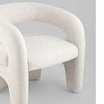 Кресло дизайнерское для лаунж зоны жемчужного цвета Pearl Lounge варинант исполнения - 4 | Loft Concept в Воронеже