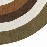 Ковер круглый из хлопка с контрастным узором Bullseye 150 варинант исполнения - 4 | Loft Concept в Воронеже