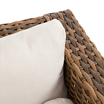 Трехместный садовый диван из плетеного пластика Matteo варинант исполнения - 2 | Loft Concept в Воронеже