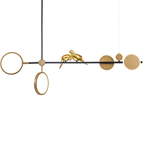 Линейная люстра на штанге Grace