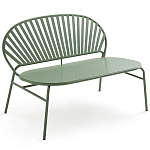Зелёная скамья из стали Goodwin Metal Bench Green варинант исполнения - 1 | Loft Concept в Воронеже