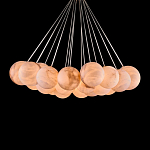 Люстра подвесная круглая с сферическими плафонами из натурального камня Glowing Spheres варинант исполнения - 2 | Loft Concept в Воронеже