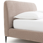 Кровать с обивкой велюр Hazel Velour Beige Bed варинант исполнения - 5 | Loft Concept в Воронеже