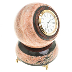 Часы настольные в виде шара из натурального камня Ball Stone Clock варинант исполнения - 2 | Loft Concept в Воронеже