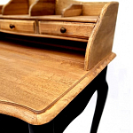 Стол-бюро из массива березы с 5-ю ящиками в стиле прованс Vintage варинант исполнения - 4 | Loft Concept в Воронеже