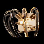 Бра золотого цвета с изогнутыми хрустальными элементами Radiant Ribbons варинант исполнения - 3 | Loft Concept в Воронеже