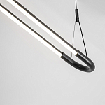 Светодиодная люстра Black LED Circle and Oval Lamp варинант исполнения - 4 | Loft Concept в Воронеже