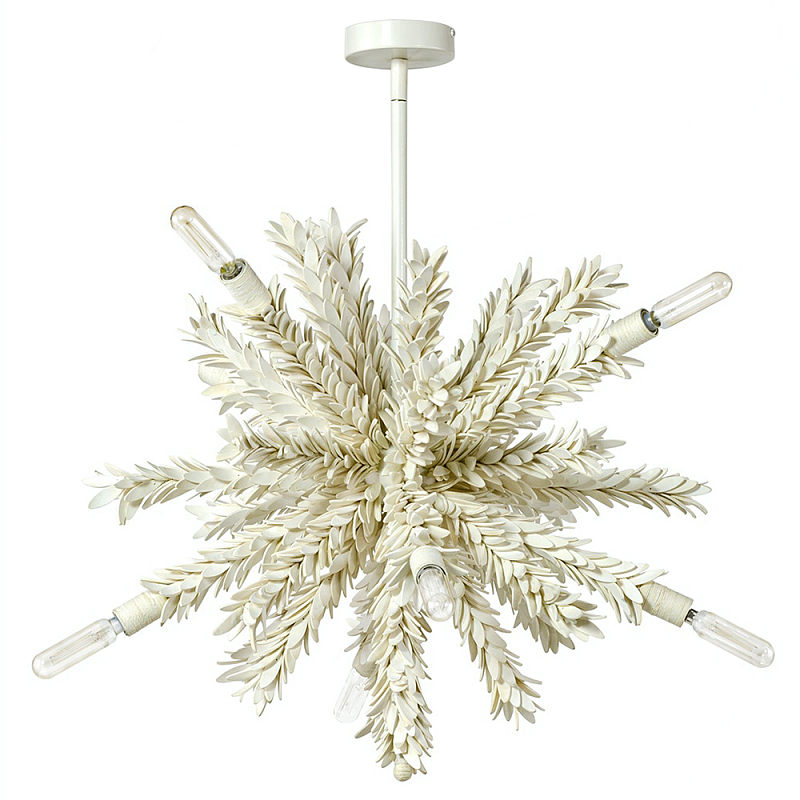 Люстра White Bionic Petals Star Chandelier Белый Молочный Люстра White Bionic Petals Star Chandelier Белый Молочный в Воронеже | Loft Concept