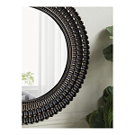 Зеркало круглое с текстурированным дизайном рамы Helios варинант исполнения - 6 | Loft Concept в Воронеже