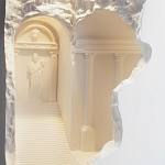 Встраиваемый в стену гипсовый светильник под покраску в античном стиле Antiquity Athena варинант исполнения - 9 | Loft Concept в Воронеже