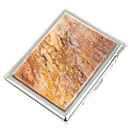 Портсигар на 10 сигарет с газовой зажигалкой из натурального камня Авантюрин Stone Cigarettes Cases варинант исполнения - 1 | Loft Concept в Воронеже