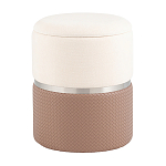 Пуф Mauldine с ящиком светло-коричневый с экокожей варинант исполнения - 1 | Loft Concept в Воронеже