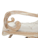 Кресло-качалка с мягкой обивкой из льна Ella Armchair beige варинант исполнения - 3 | Loft Concept в Воронеже