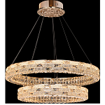 Люстра на 2 кольца с текстурной огранкой Reflection of Reality варинант исполнения - 5 | Loft Concept в Воронеже